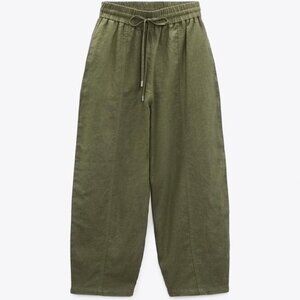 Linen Blend Pants - Zara